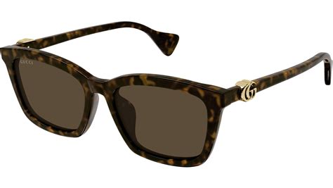 Gucci™ GG1596SK 003 55 Havana Sunglasses 